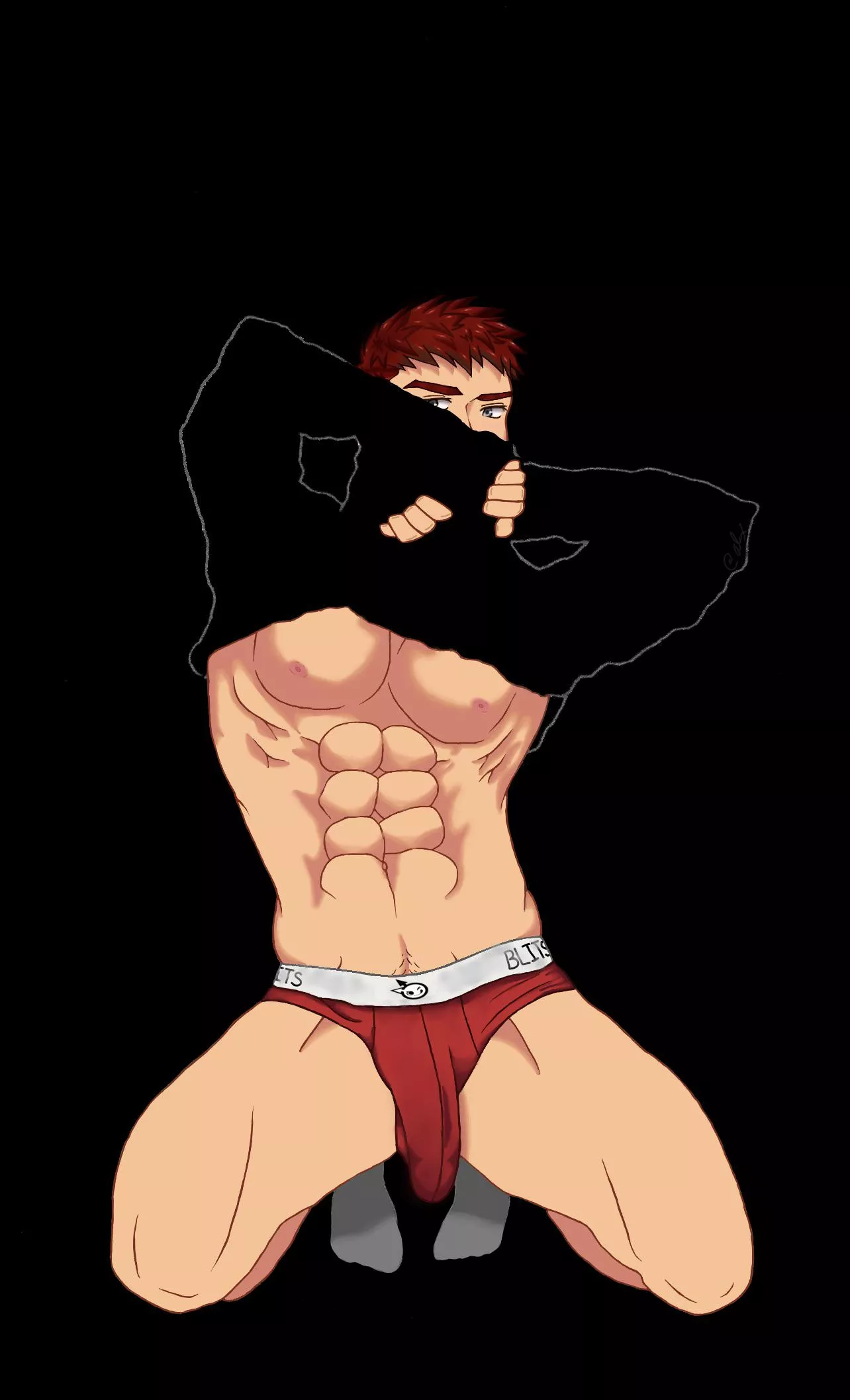 Here’s my Derek drawing. He’s so hot 🥵 