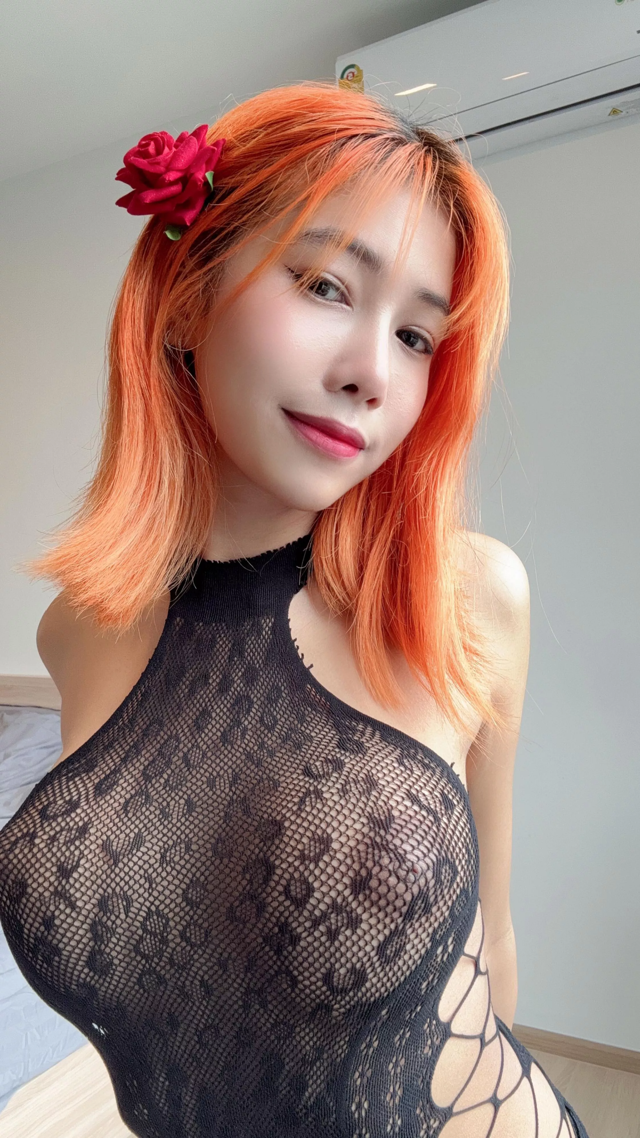 I am dispelling the myth that Asian women have small boobs