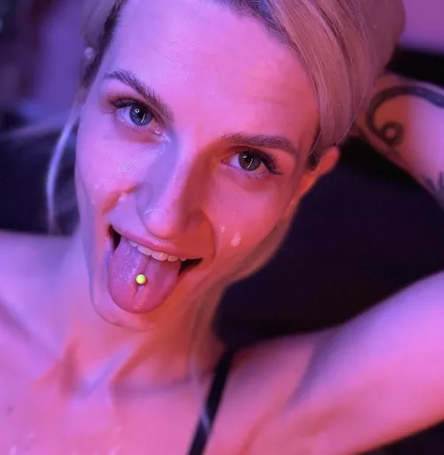 I feel better when I have warm semen on me