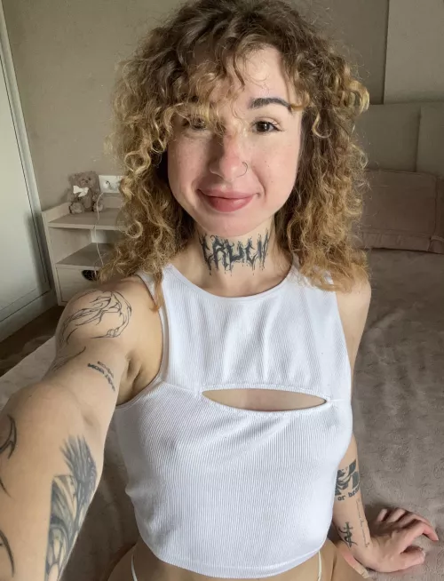 I feel like after this photo, daddy's gonna ask for selfies without the white top