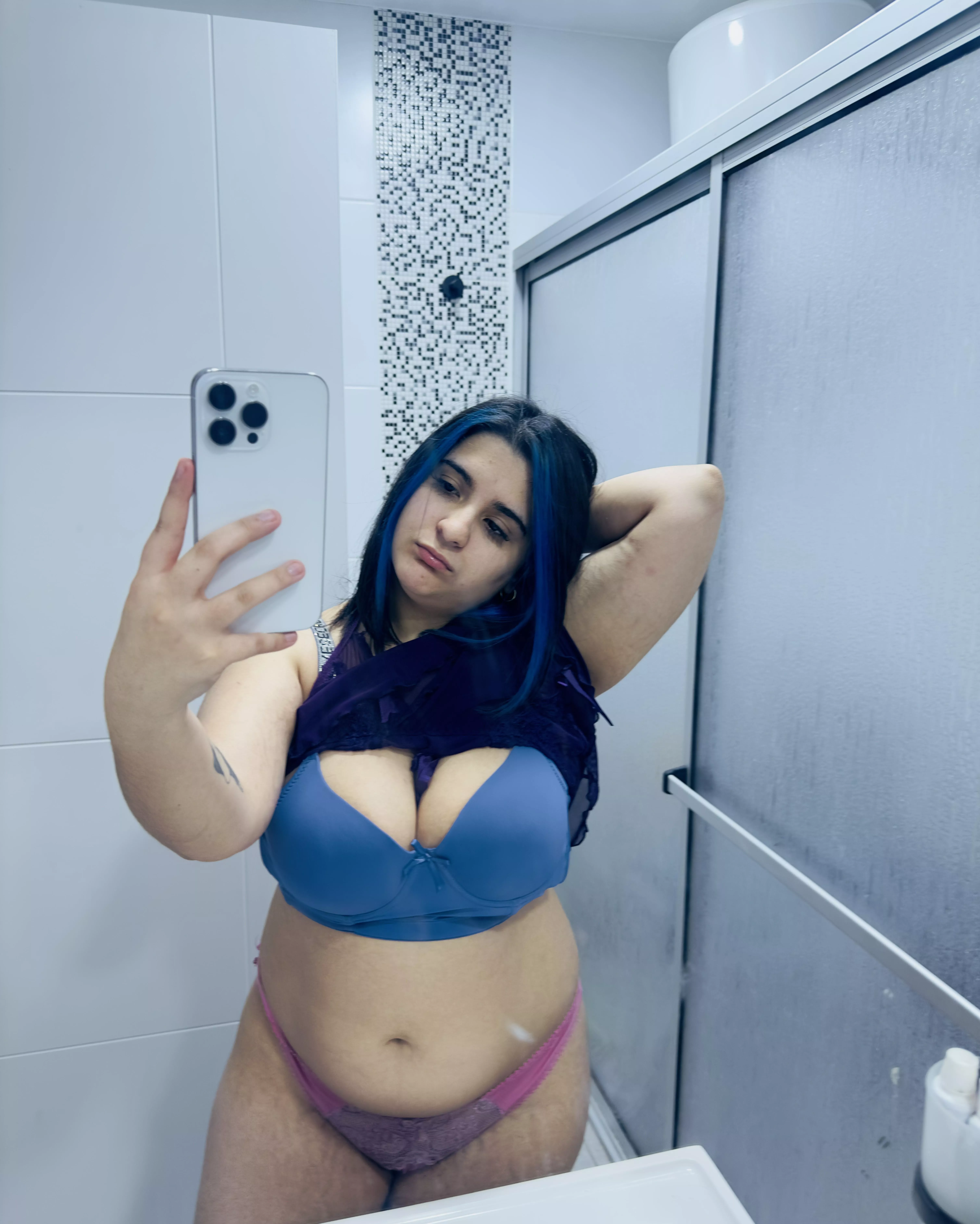 I want you to play with my tits using your tongue.