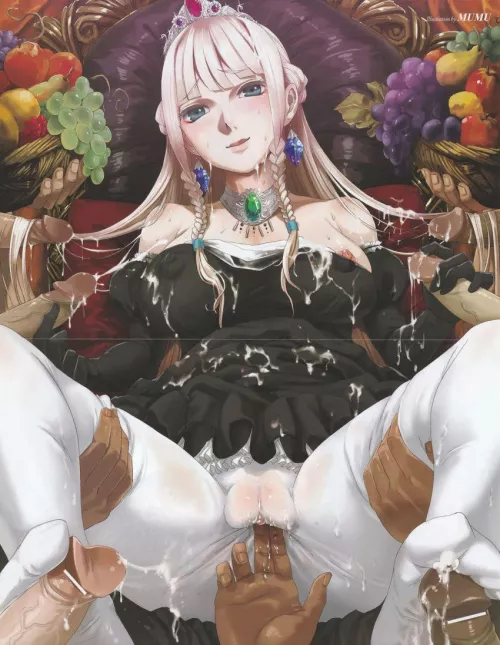 If I was a princess I'd make sure my servents kept me well attended too.