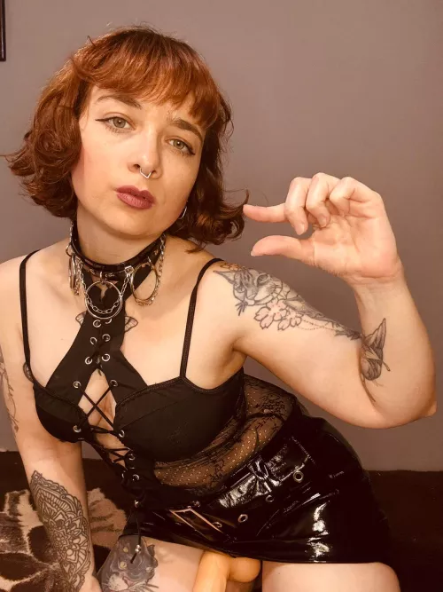 I'll bet you can barely get it inside me without hurting yourself. And even if you do manage to get it in, it'll probably feel like you're just rubbing a thumb up and down my cunt.