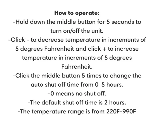 Instructions for green/black PID