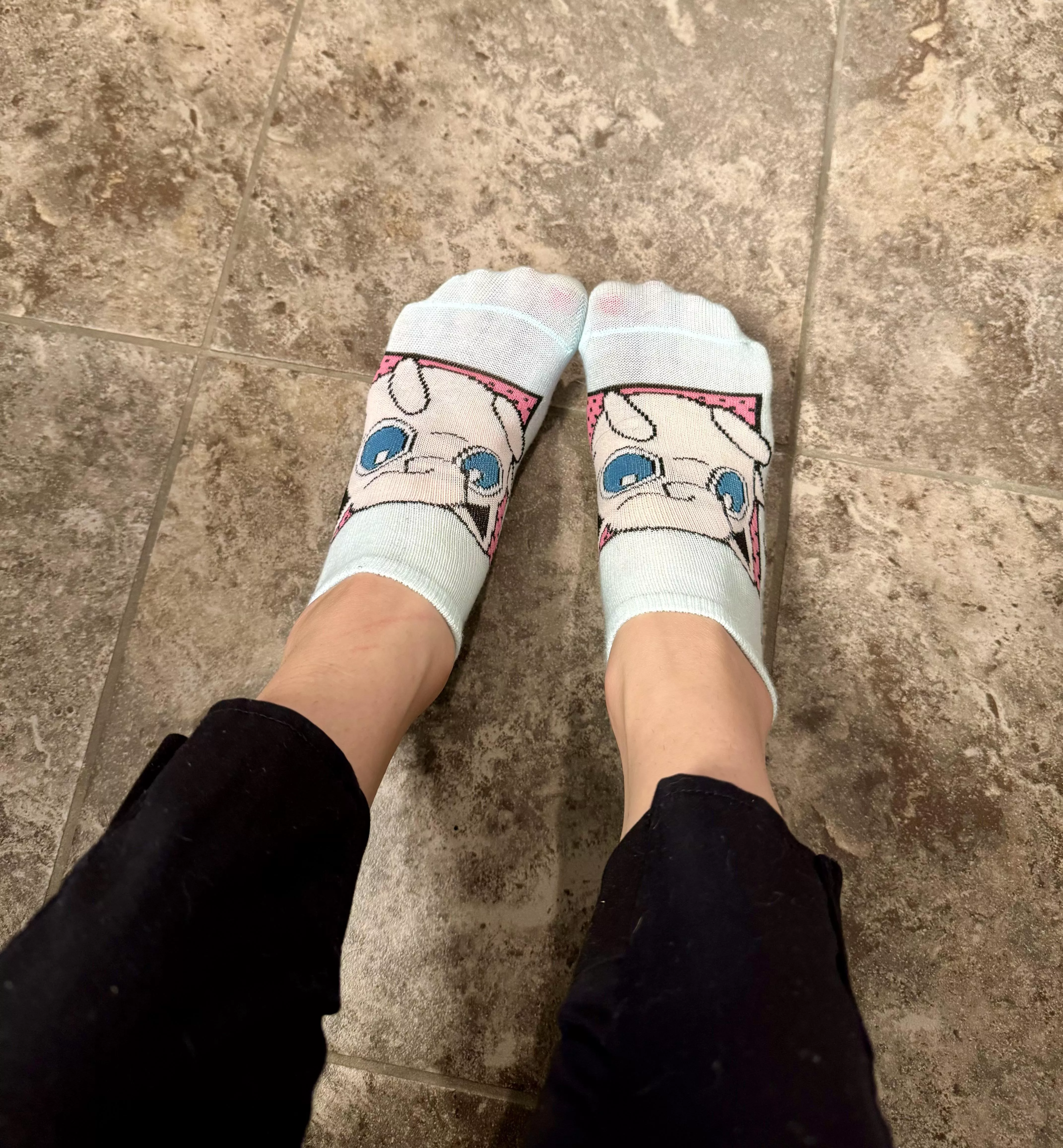 Jigglypuff just accentuates the cuteness of my feet 😍😍