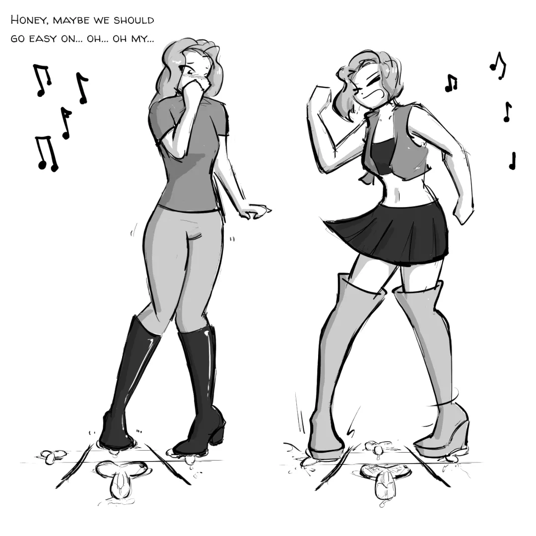 Just keep stampin' on the floor.