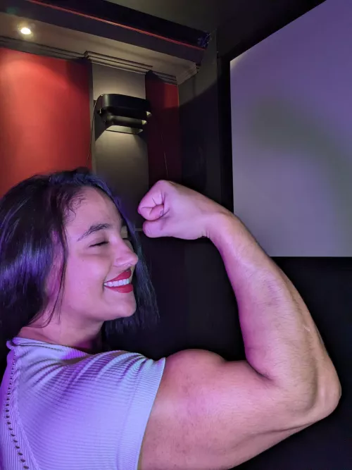 Kisses on my biceps?