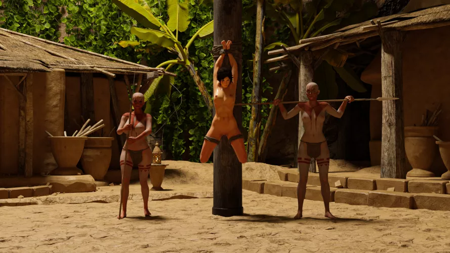 Lara Croft: Encounter with Indigenous Tribes {2} (vivi3d)