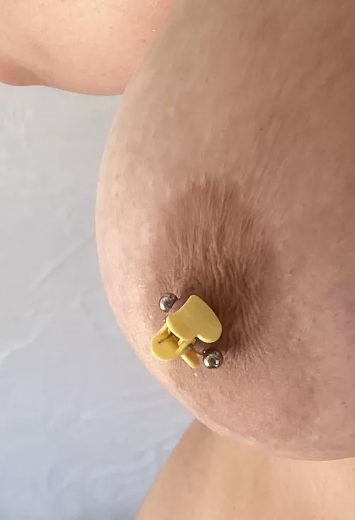 Large areolae and beautiful jewelry