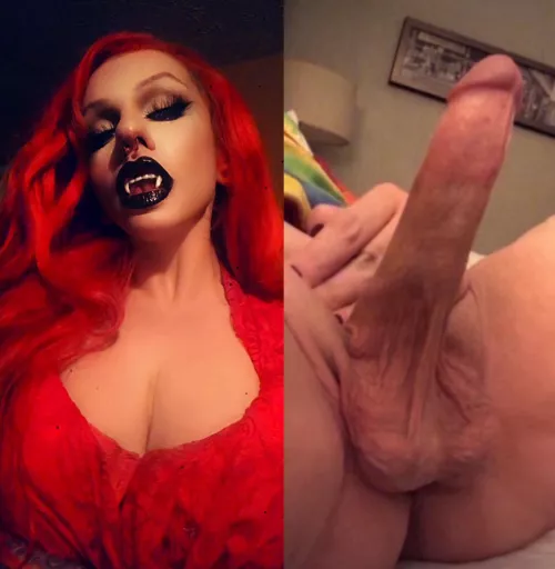 Let me bite you and turn you into a slave to girl cock 😈