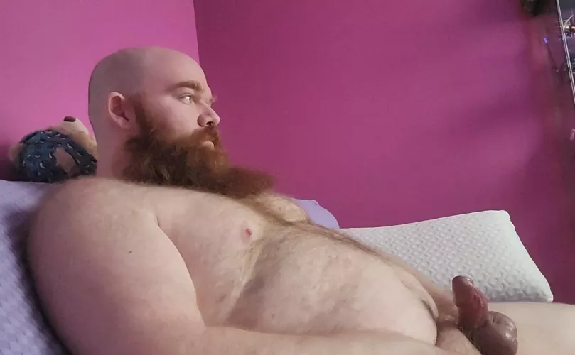 Let's rub our chest hair together