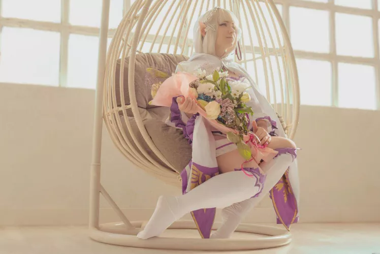 My Emilia cosplay (Kuroitsune) 