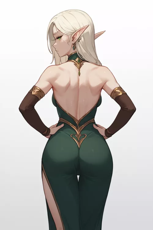 My, my, what are you staring at, Orc? Can't resist these curves, huh? Fine, you can have a feel... But just a touch, and be gentle