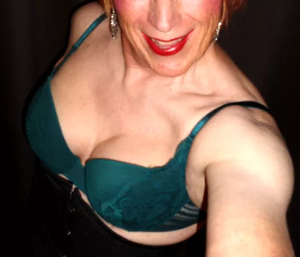 My pretty teal pushup bra.