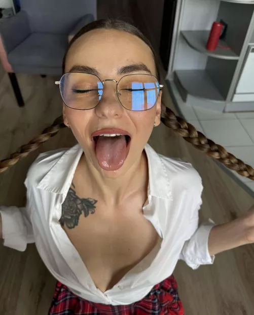 My tongue is waiting for your cum