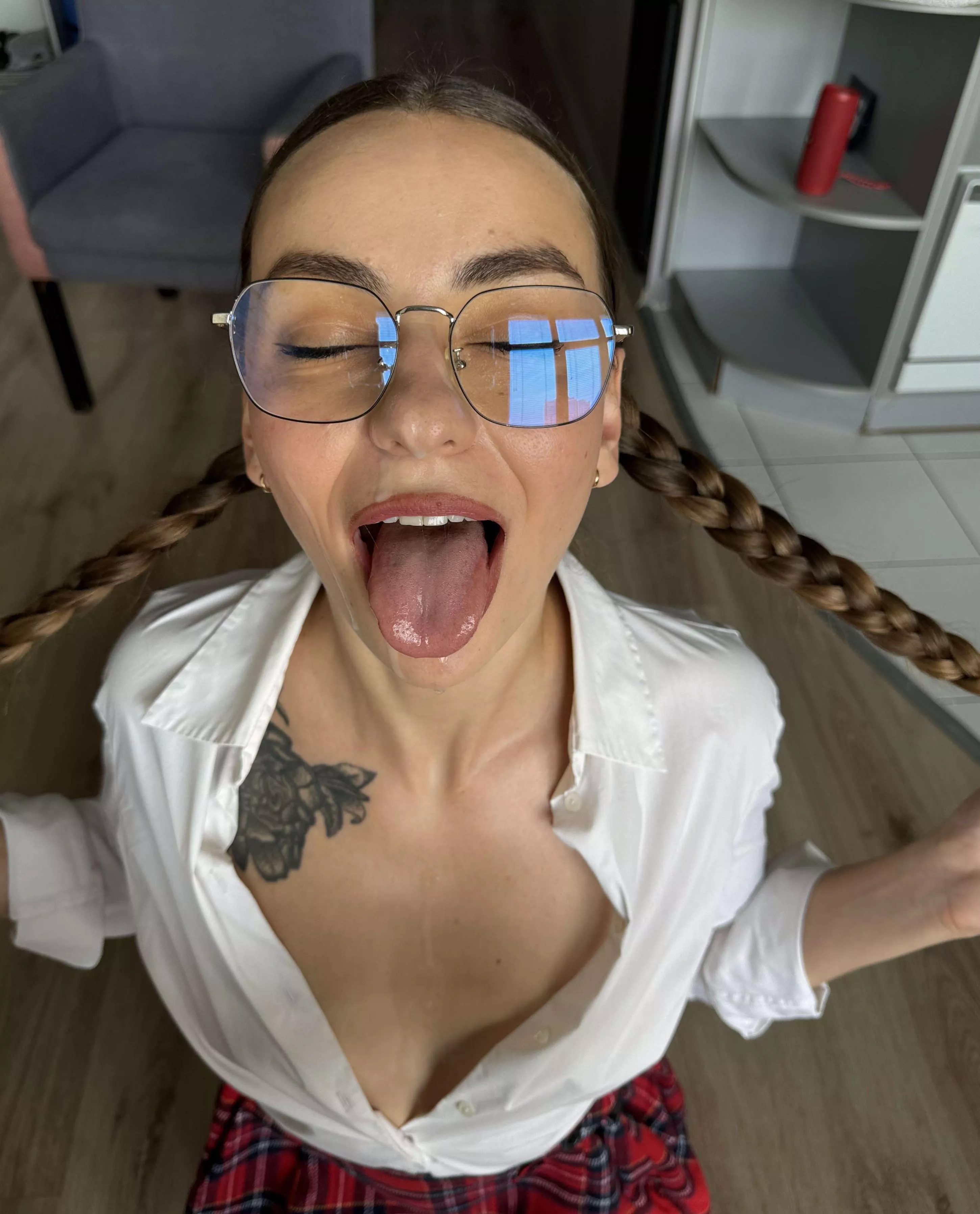 My tongue is waiting for your cum