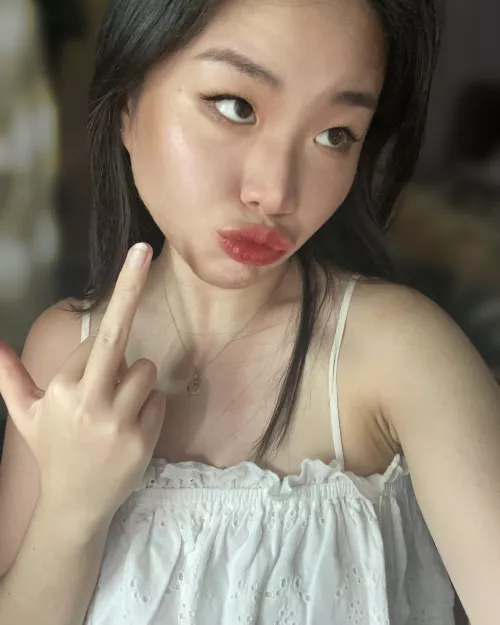 of course you’re triggered by a pretty Asian girl flipping you off 