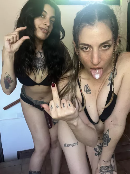 Opend wide you mouth and swallow slut