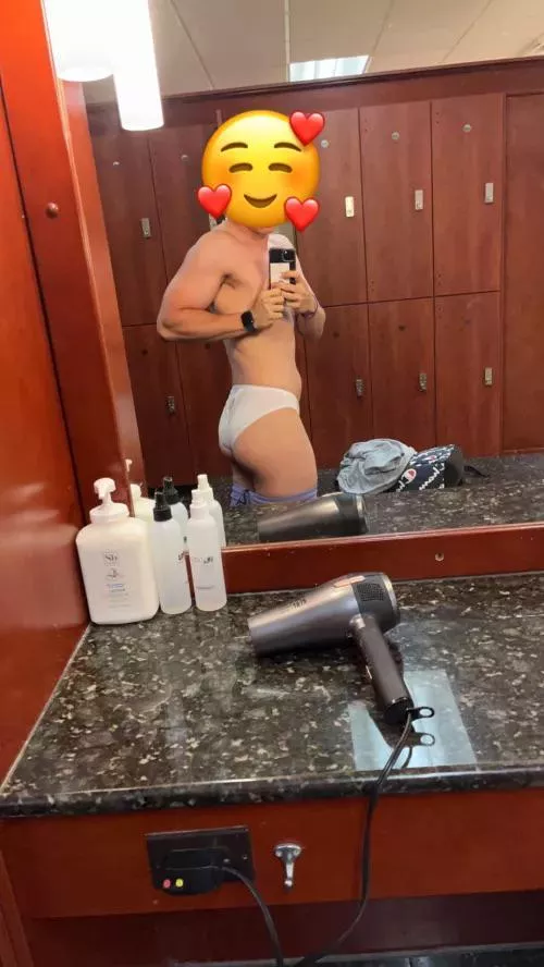 Panties in the locker room