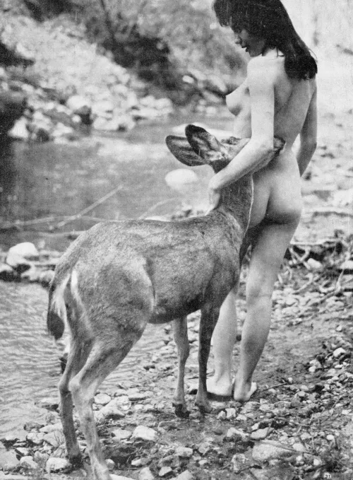 Pat Conley And A Deer [1960]
