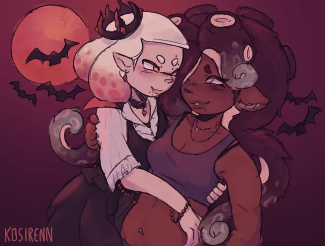 Pearl & Marina’s halloween tradition (Kosirenn) [Splatoon]