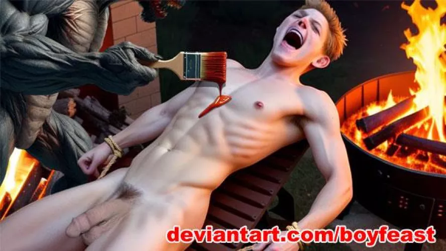 Preparing a Boy for BBQ