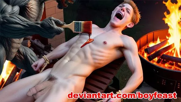 Preparing a Boy for BBQ