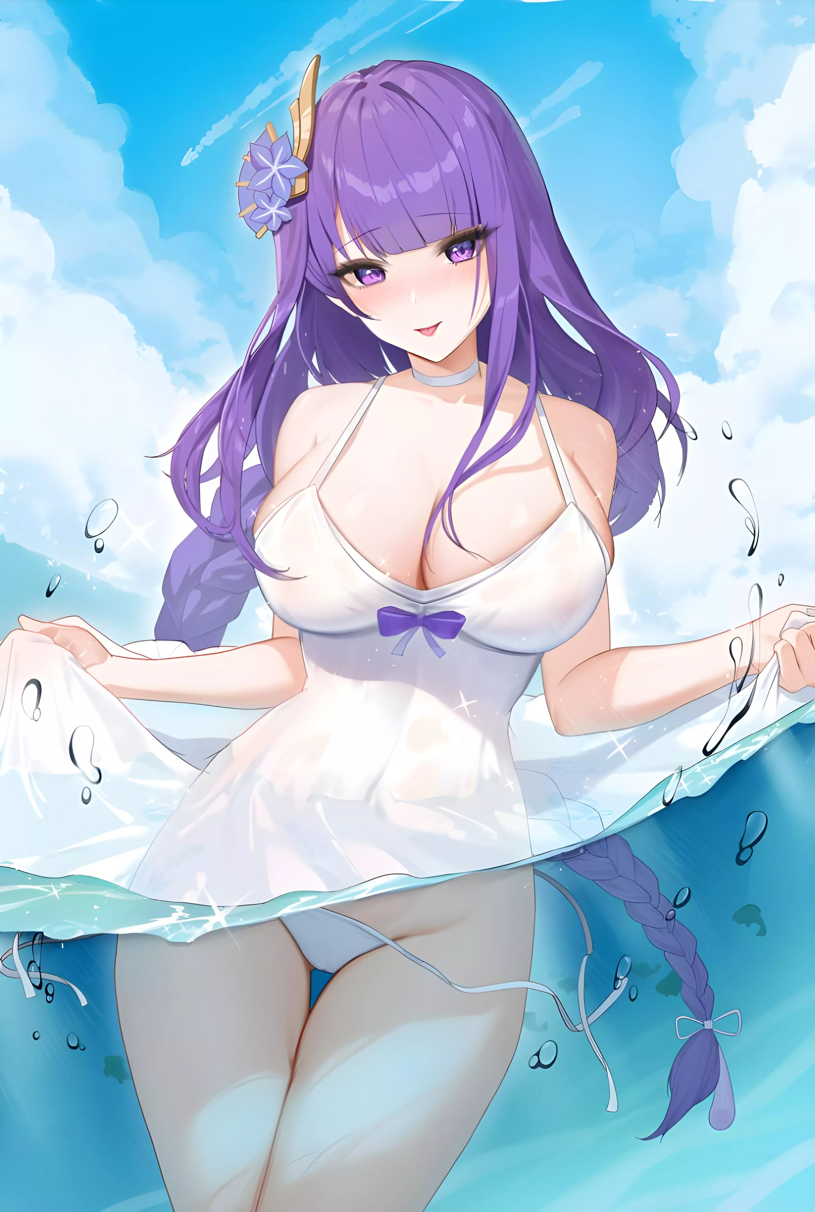 Raiden enjoying the water 