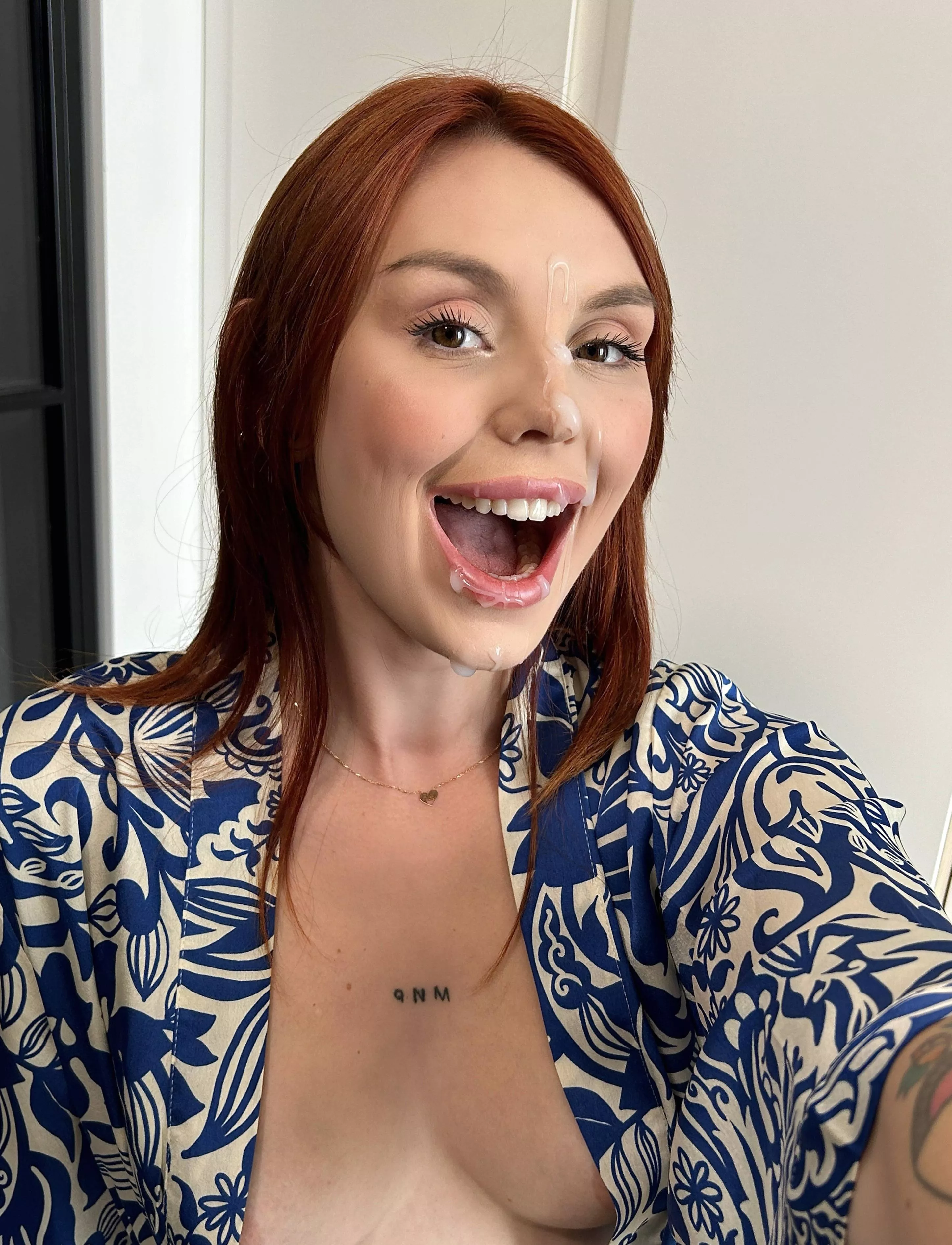 redheaded beauty queen with beautiful face