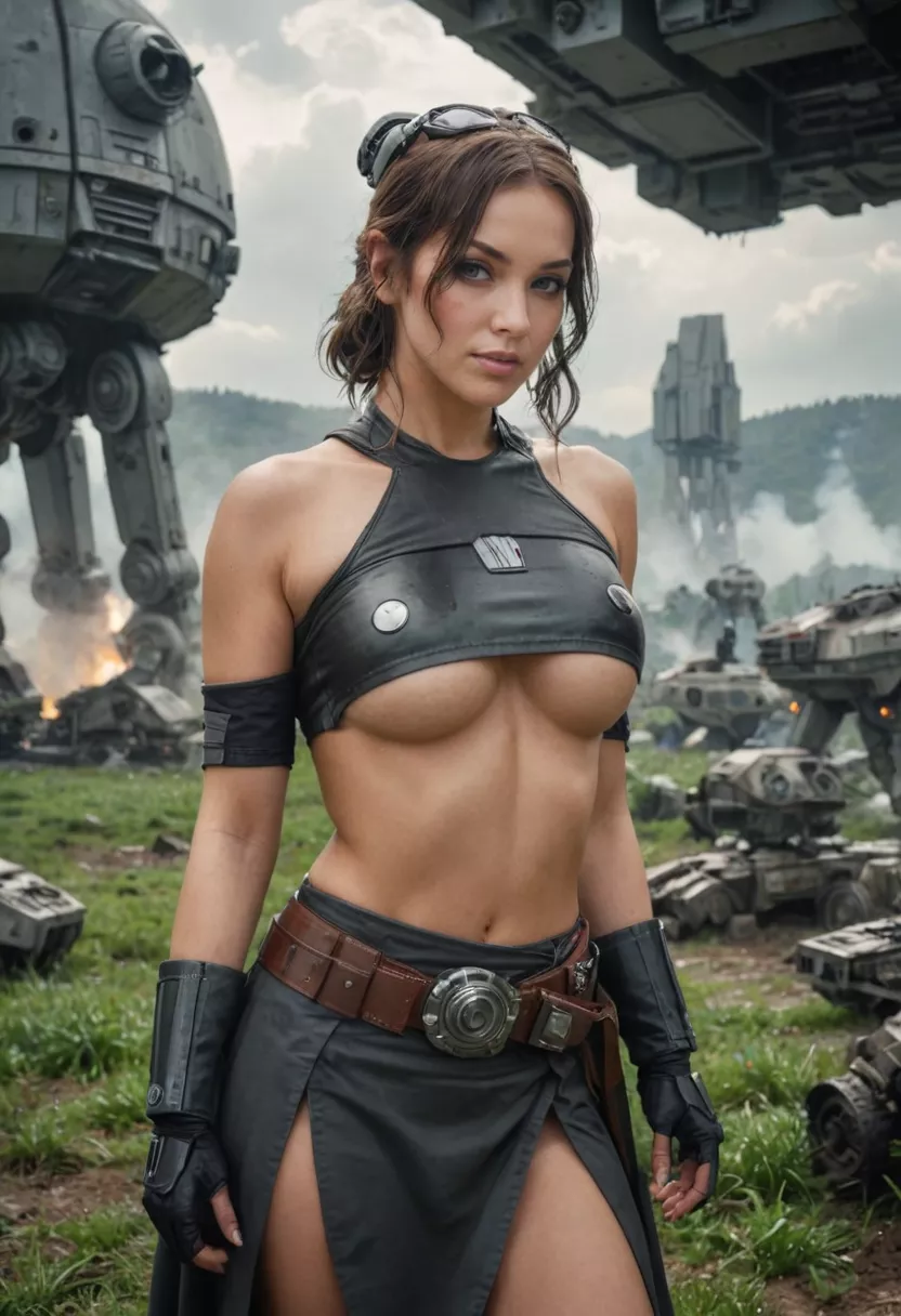 sexy star wars underboob