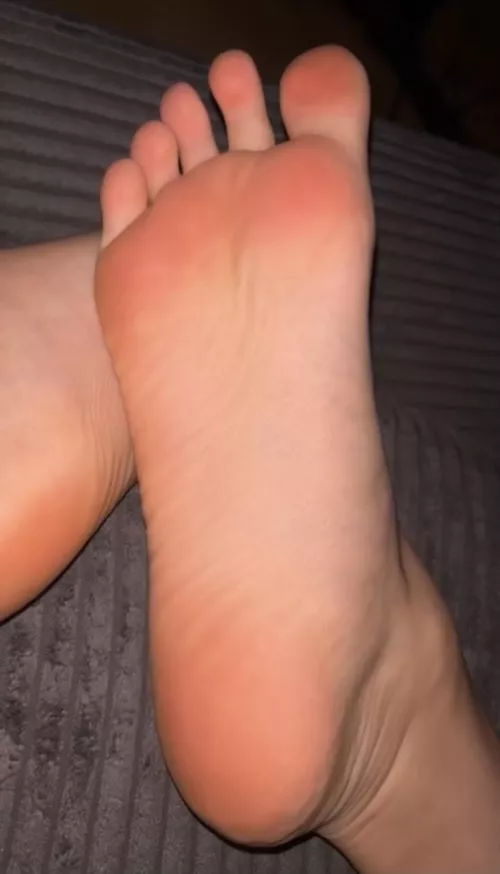 Will you lick my pink soles?