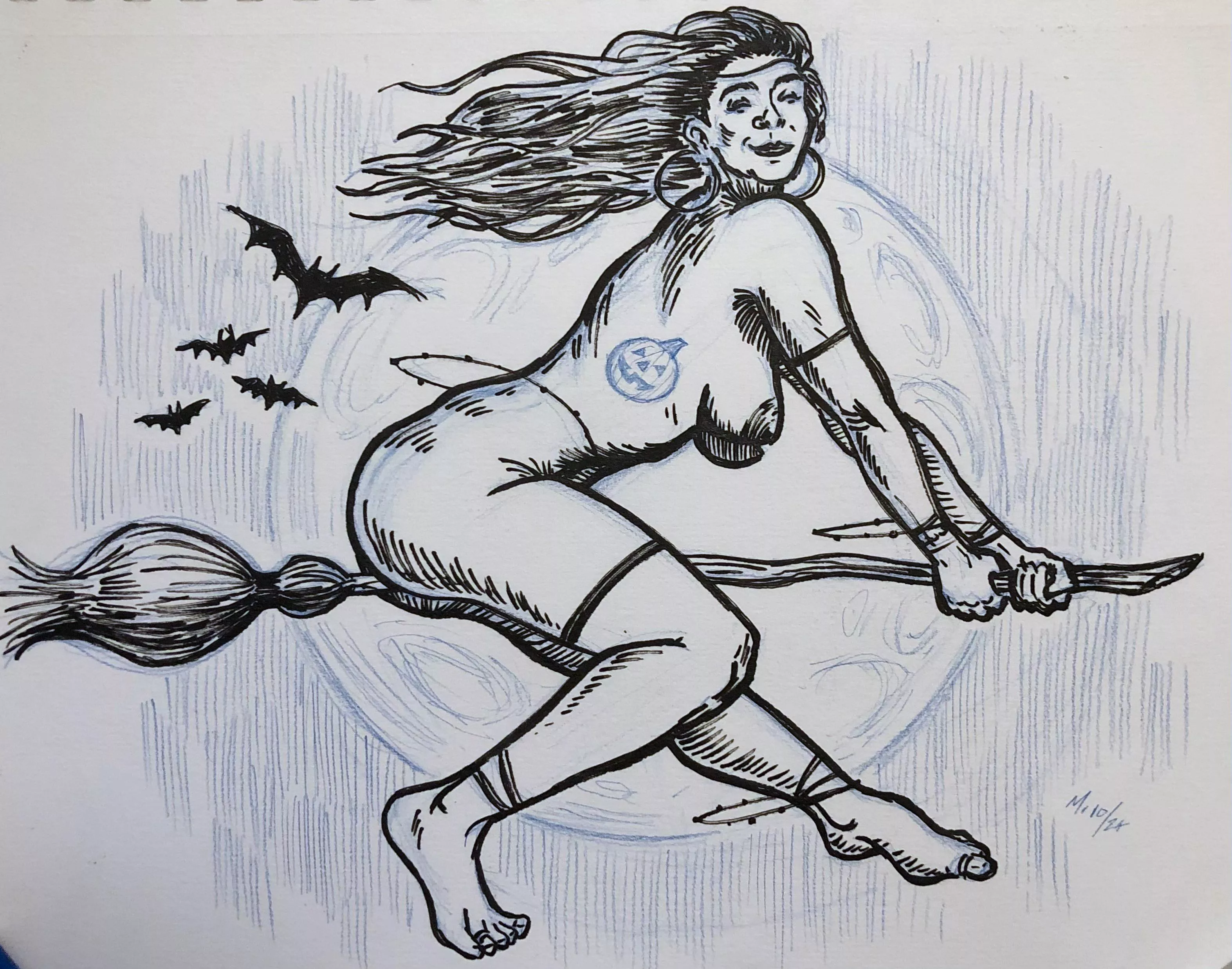 “Witchy Full Moon” (u/kiki_azure), by me