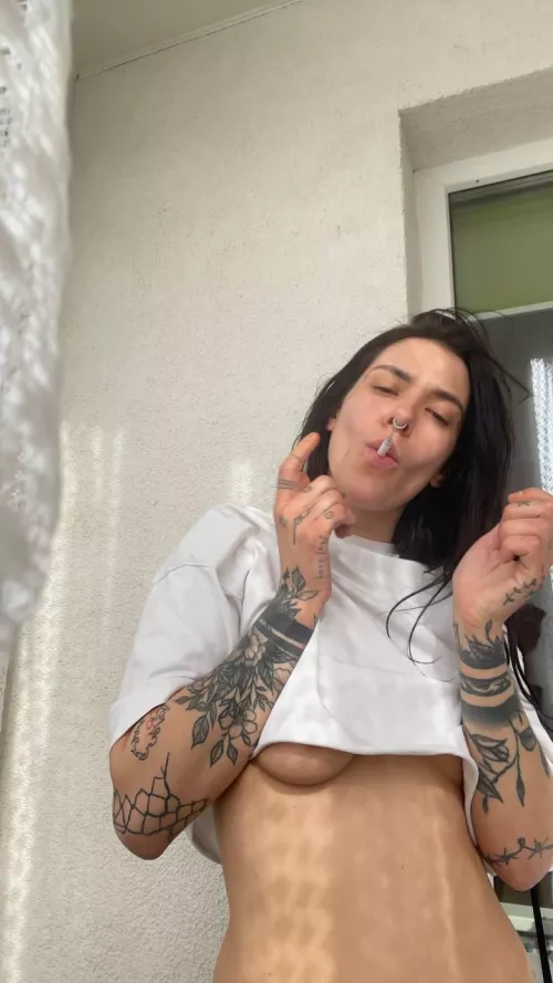 You're not gonna scold me for smoking