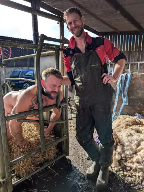 A proud farmer producing the best quality stock