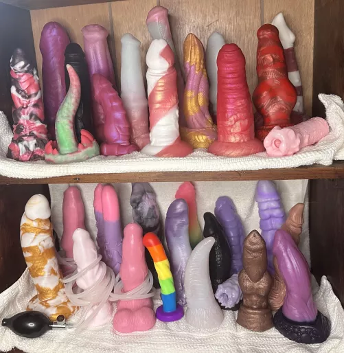 And these are just my Fantasy Dildos~ (I’m planning on a full collection pic once I finish moving) 