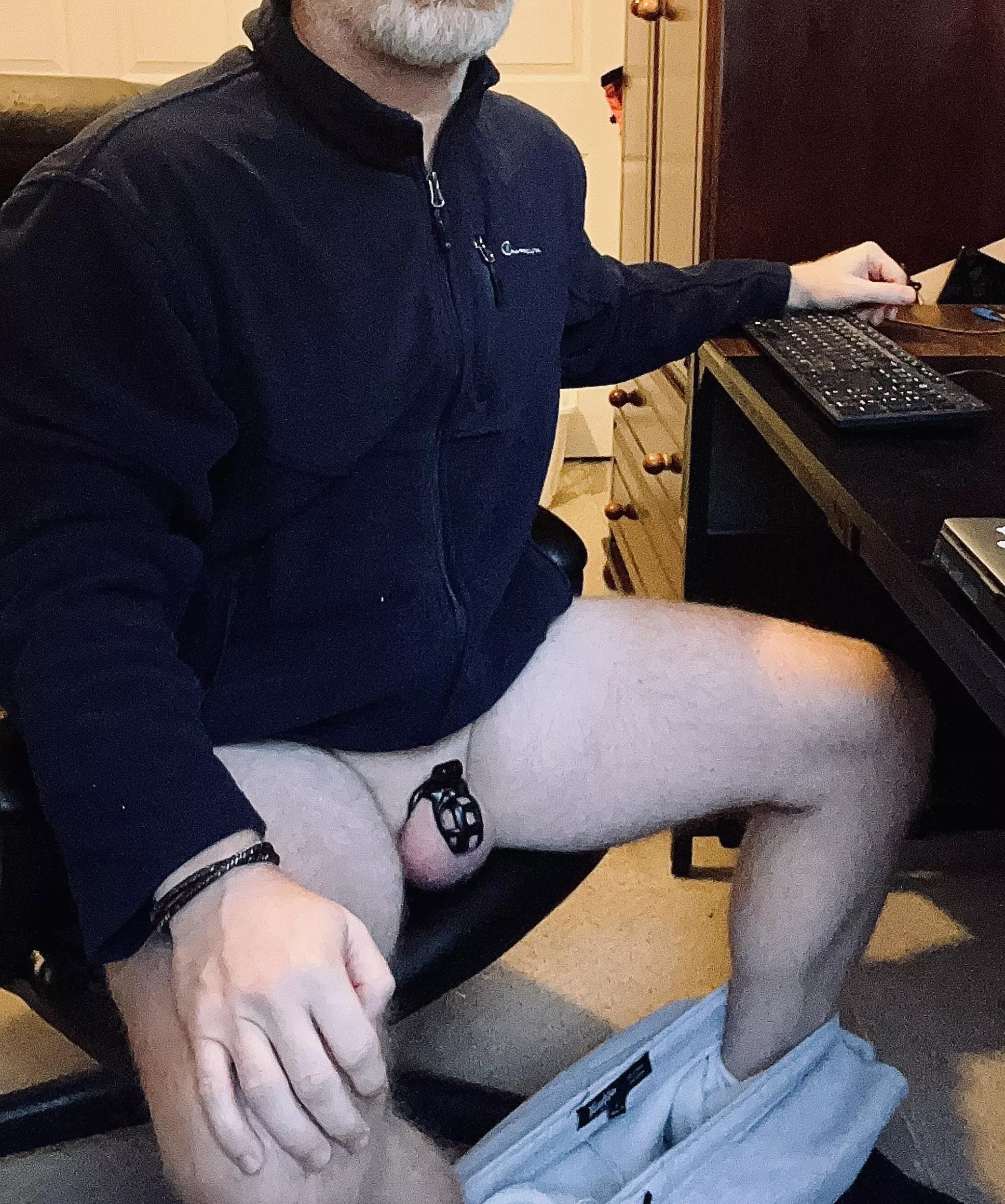 Anyone else like to work with pants around their ankles