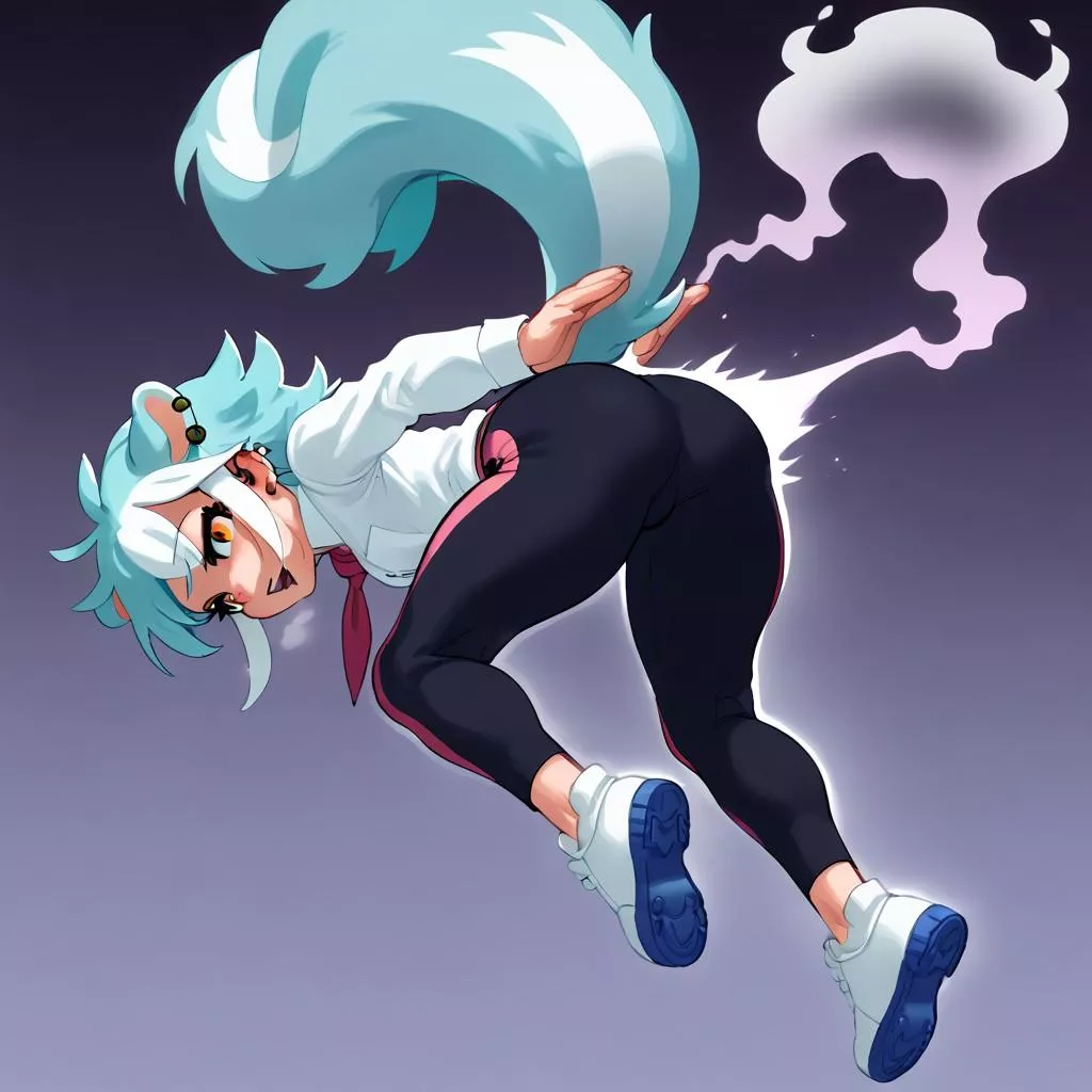 Ava the Skunk girl ghost (Fart, gassy)