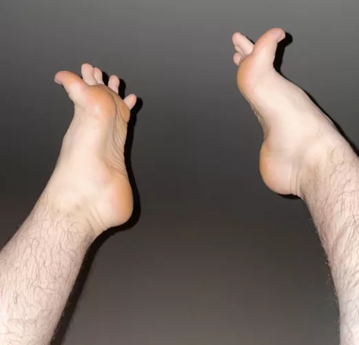 Blue collar man feet