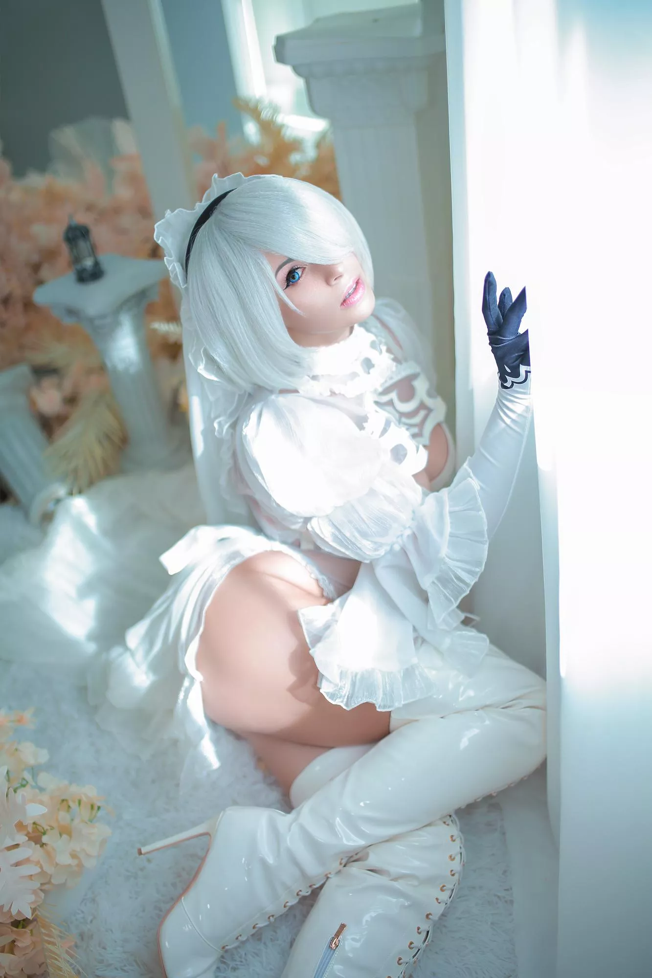 Bride 2B cosplay by Yuna Kairi