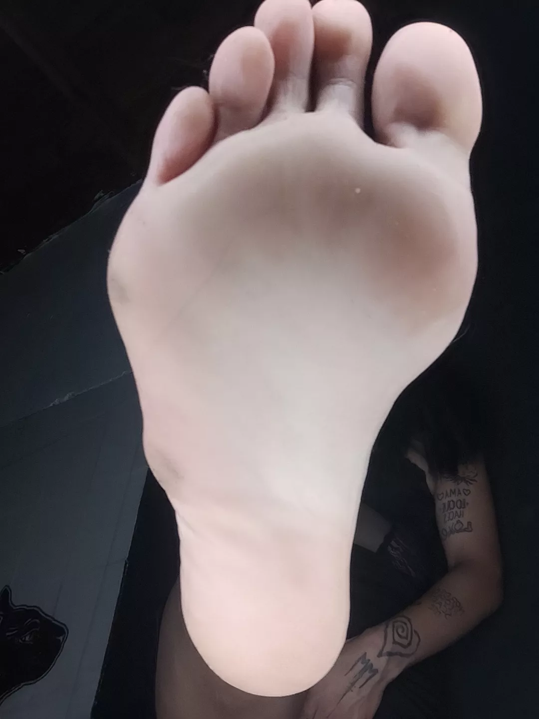 Can you lick my feet while I enjoy my series today? 