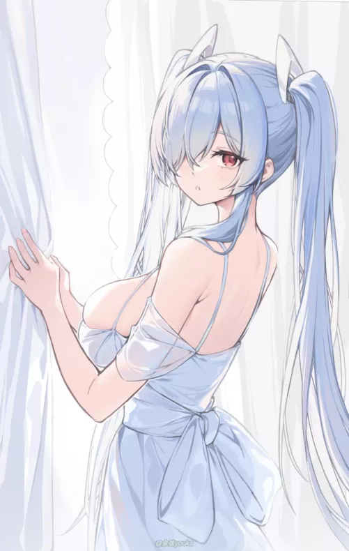 Cinderella glancing back [Nikke]