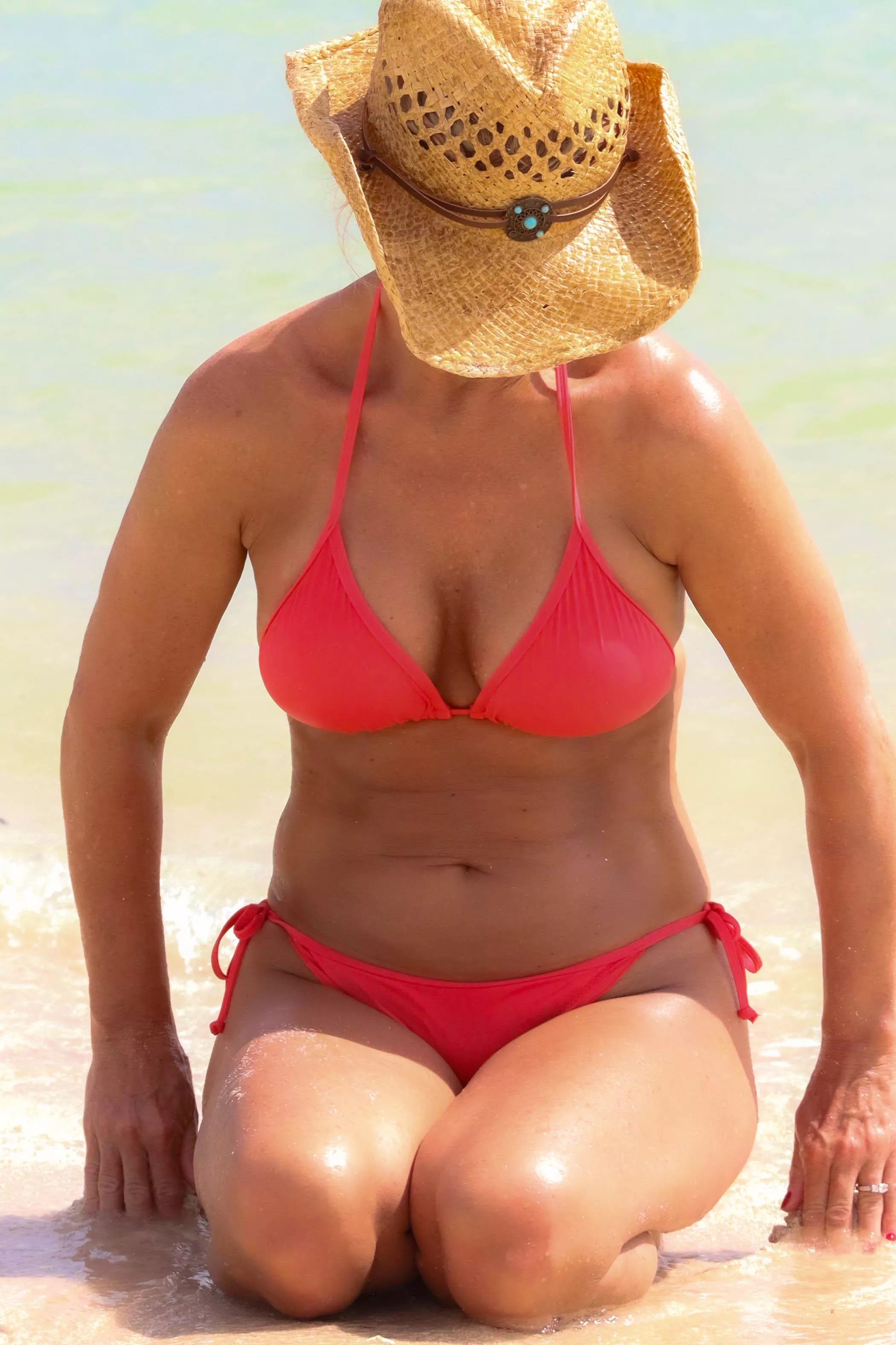 Country girl at the beach