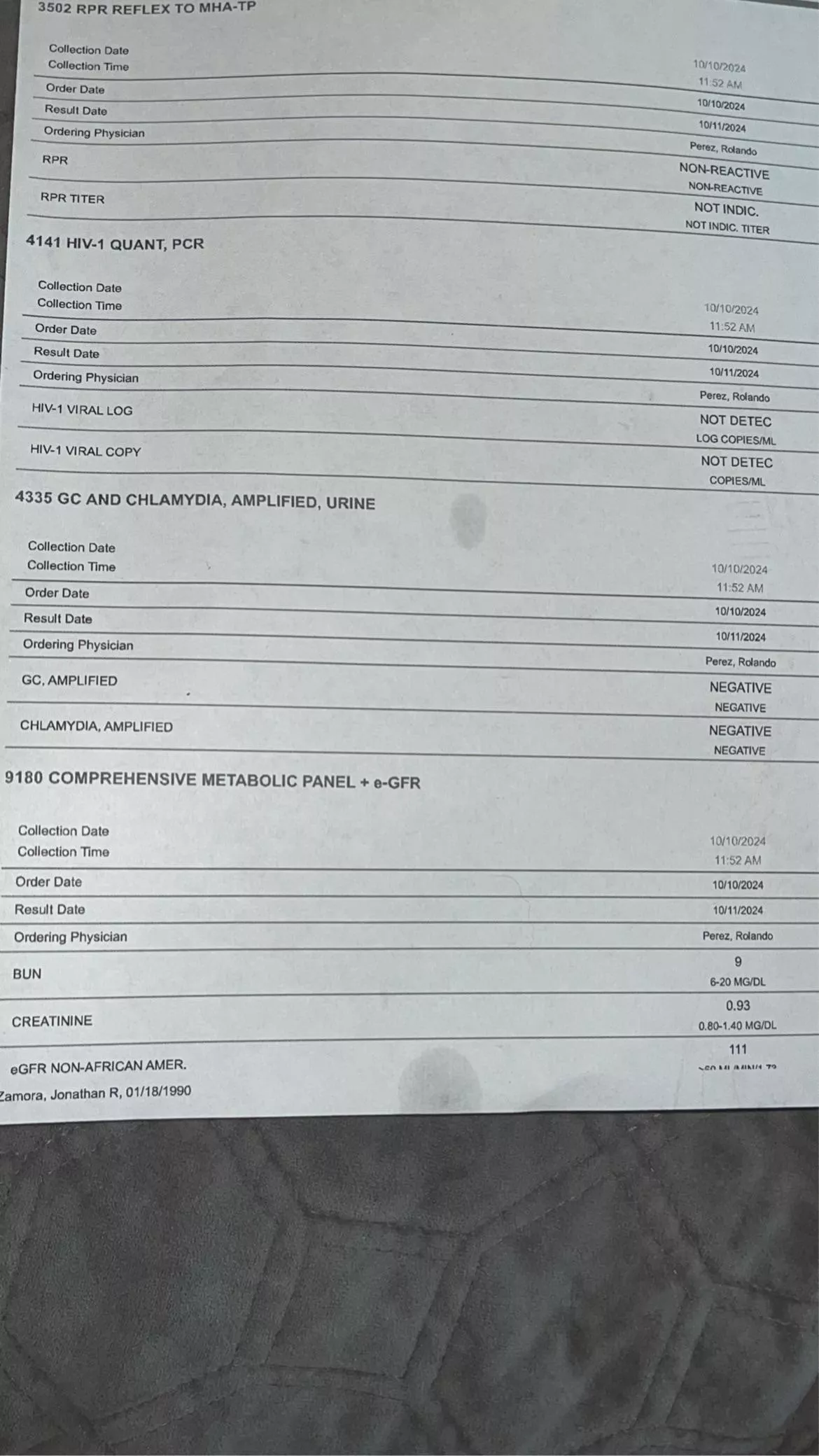 Don’t **** with my reputation 🥷🏾. Let’s put these rumors to bed. Here are my syphilis, hiv, chlamydia results oral and rectal. And I don’t do raw anymore condoms only. 
