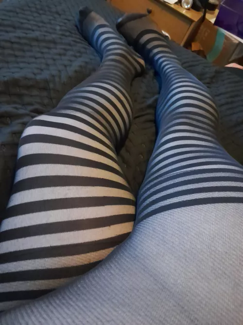 Double layered. Put my black pair over my striped tights and I love the look! 😍