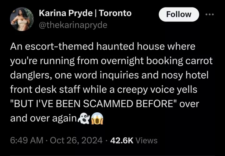 Escort Haunted House Post
