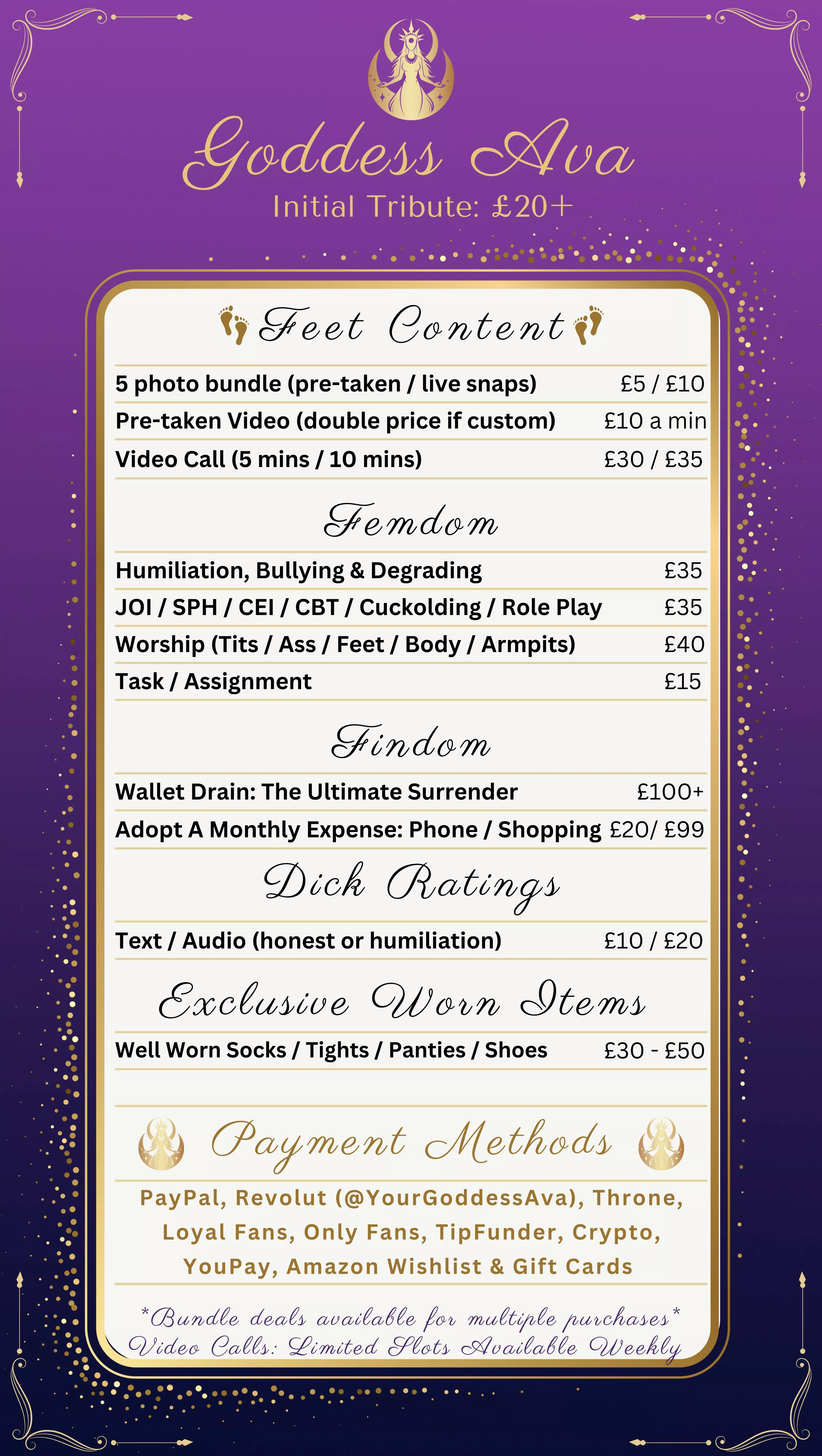 (F4A) Findom/femdom Goddess seeking obedient devoted and loyal subs 