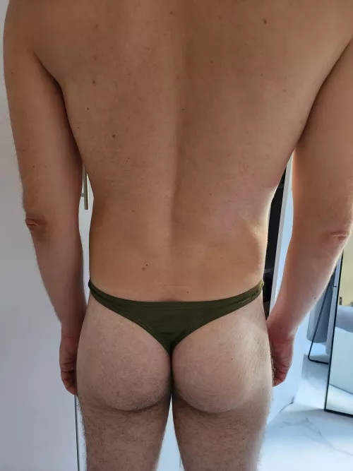 First time ever showing off my ass. How does it look in this new thong? 