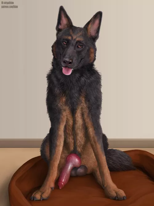 German shepherds are so hot 🔥 made by virtyalfobo