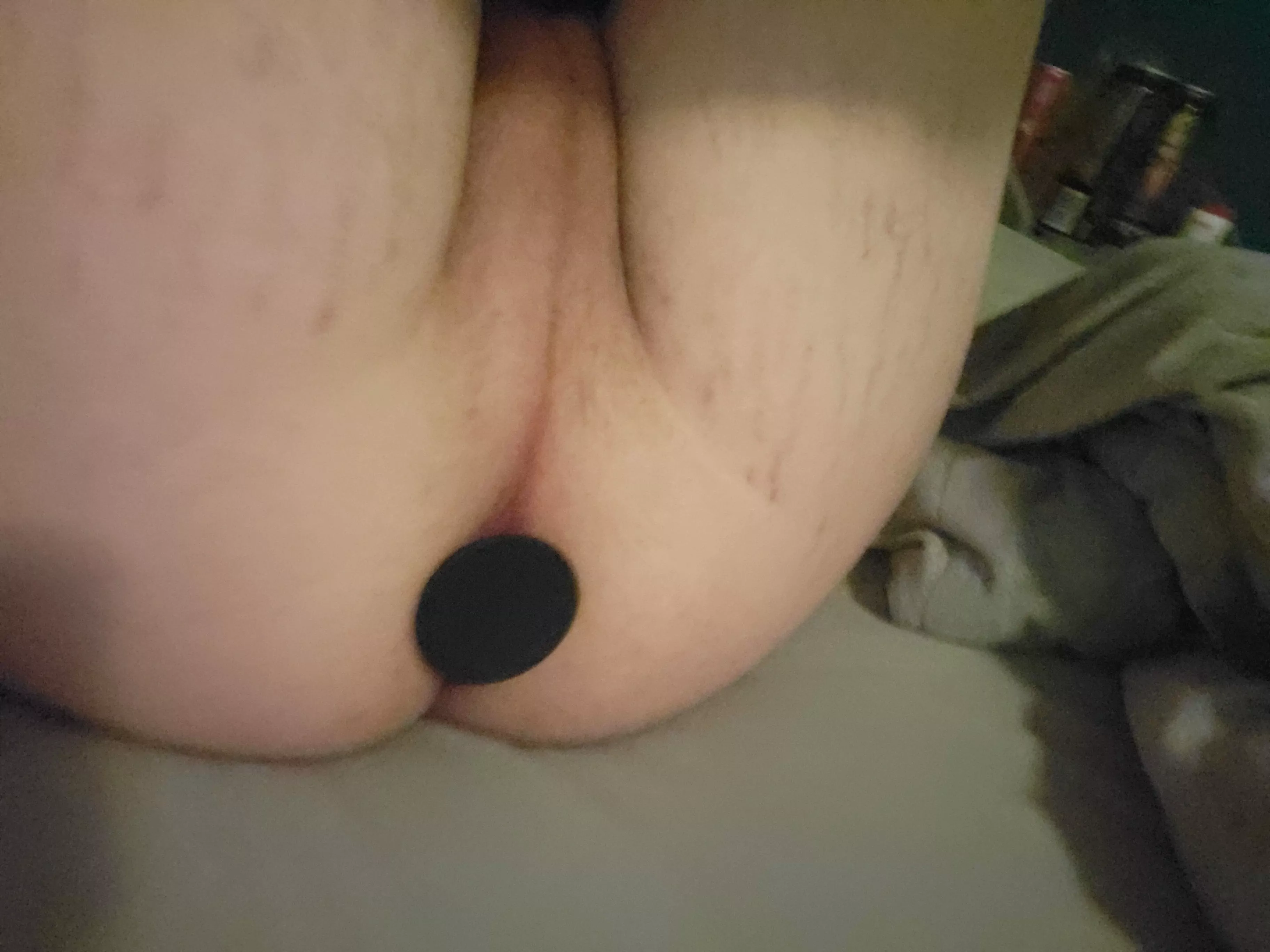 got my bussy nice and plugged!