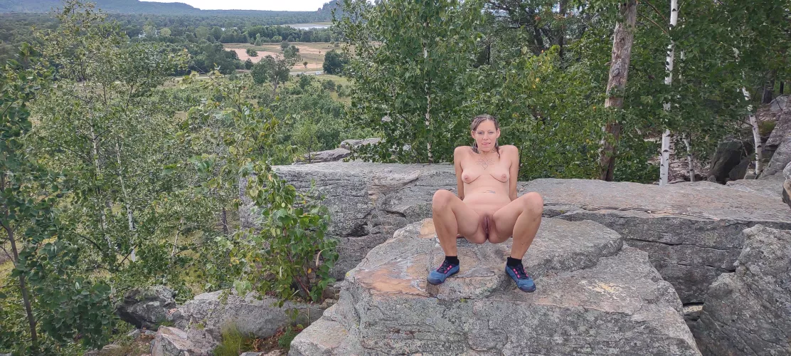 Had to hurry and finish because someone else pulled up to hike.